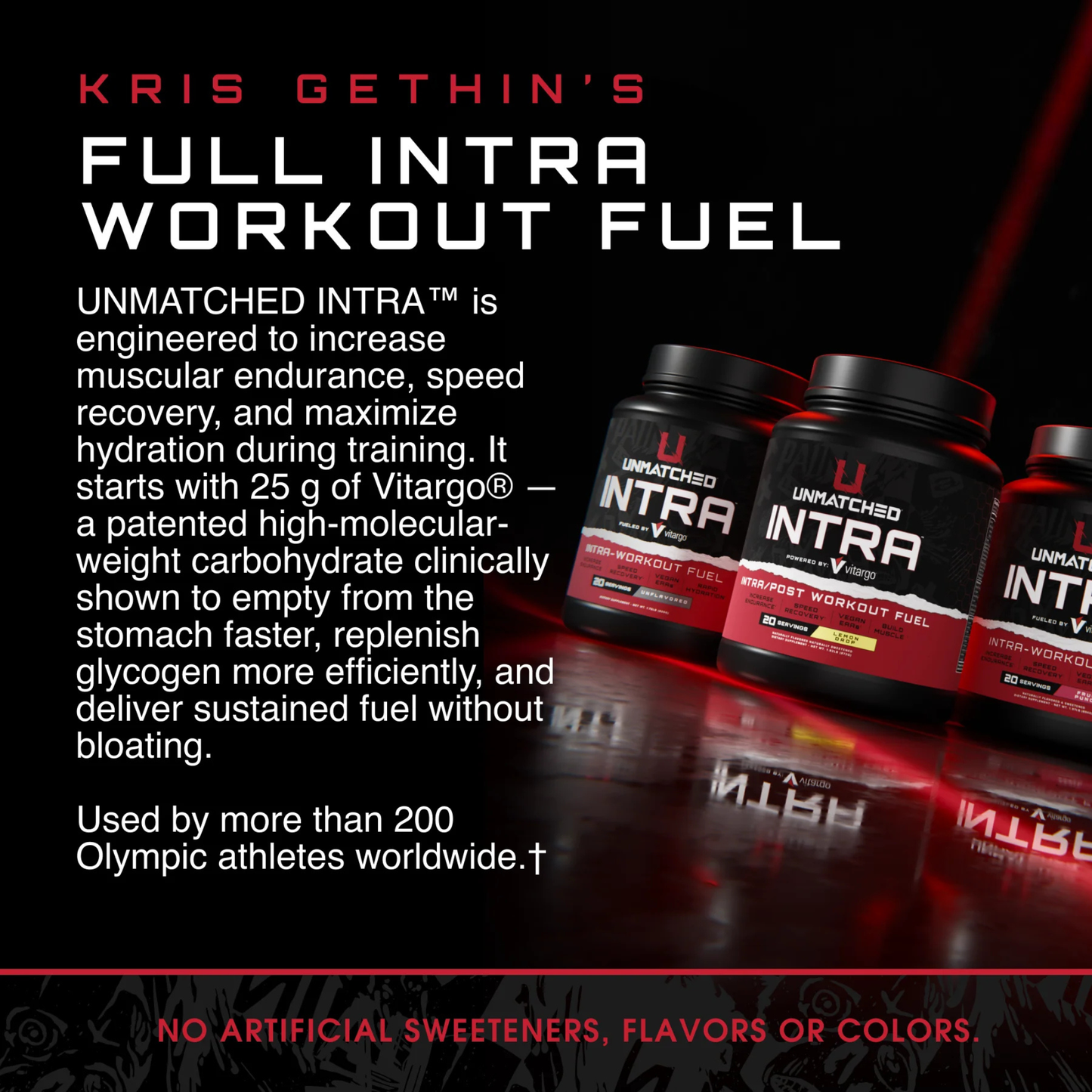Unmatched Intra Workout Supplement for Hydration, Endurance & Recovery - Fruit Punch (20 Servings)