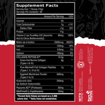 Unmatched Collagen Peptide 6 | Collagen Peptide Powder - Vanilla Crème