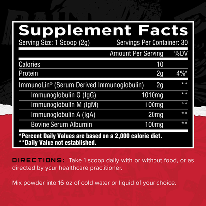 Unmatched Immuno-IGG | Immunity Booster & Best Gut Health Supplement - Bottle (60g)