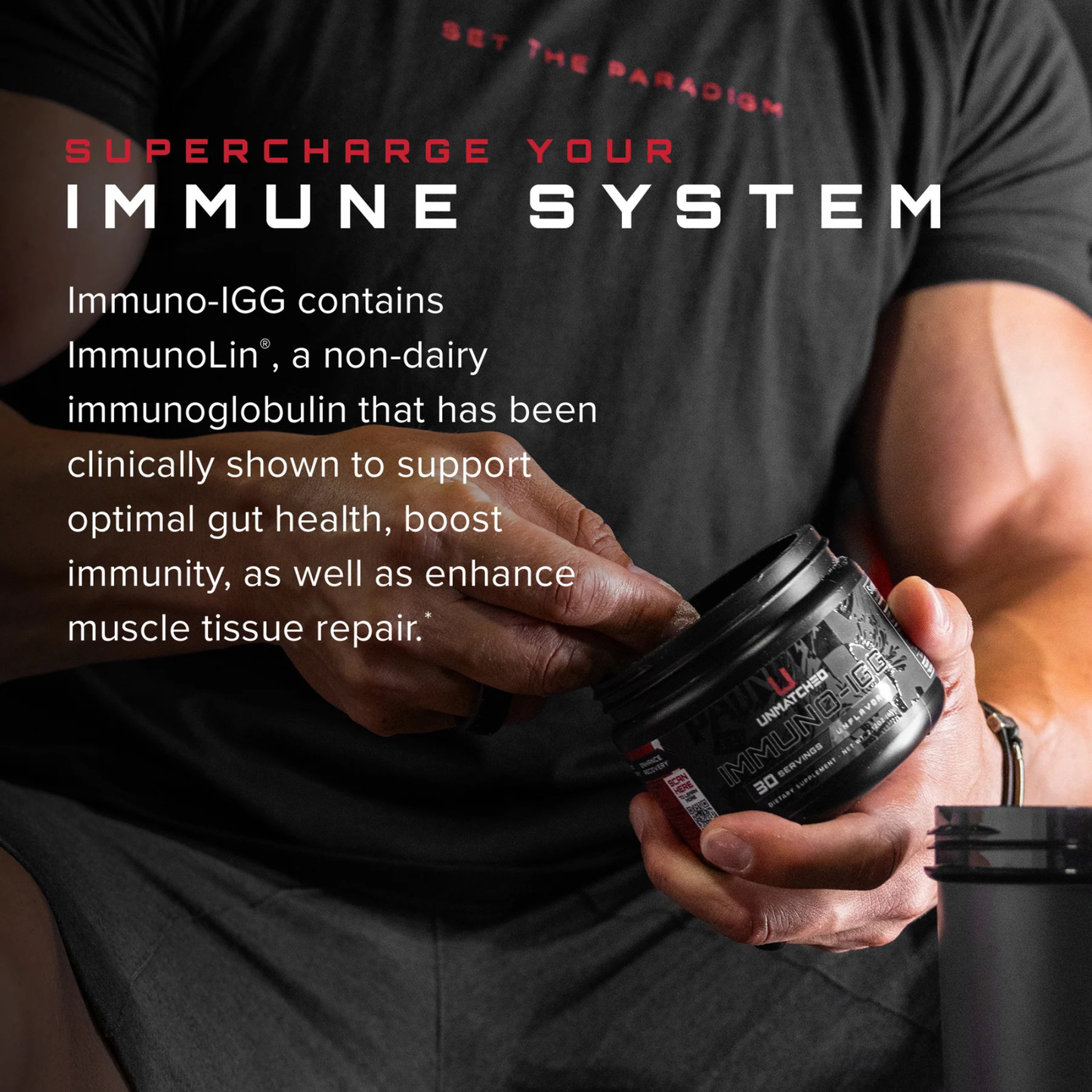 Unmatched Immuno-IGG | Immunity Booster & Best Gut Health Supplement - Bottle (60g)