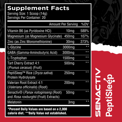 Unmatched Longevity Sleep | Advanced Sleep Support & Recovery Supplement - Lemon Drop (20 servings)