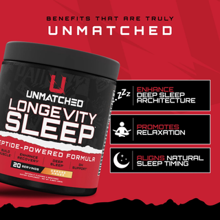 Unmatched Longevity Sleep | Advanced Sleep Support & Recovery Supplement - Lemon Drop (20 servings)