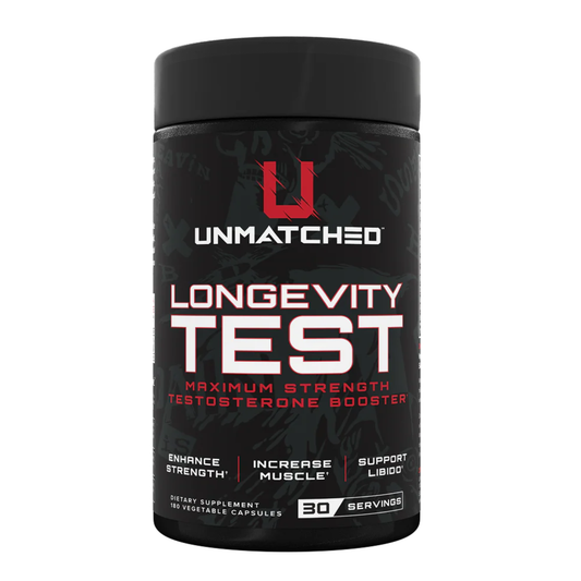 Unmatched Longevity Test | Men’s Health & Performance Supplement (180 capsules)
