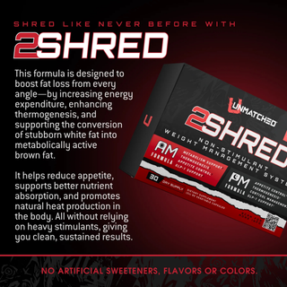 Unmatched Shred Stack | Advanced Fat Loss & Weight Management Supplement (180 capsules)