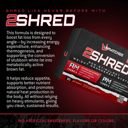 Unmatched Shred Stack | Advanced Fat Loss & Weight Management Supplement (180 capsules)