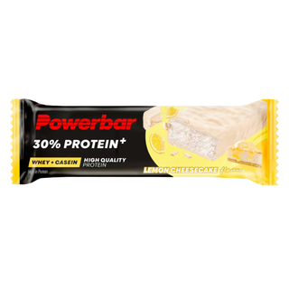 PowerBar ProteinPlus 30% Lemon Cheesecake Protein Bar – 30% High Protein Sports Bar | 15 x 55g | Protein Bar for Gym, Muscle Recovery & Fitness