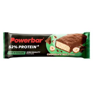 PowerBar ProteinPlus 52% Chocolate Nut Protein Bar – 52% Ultra High Protein Sports Bar | 20 x 50g | High Protein Bar for Bodybuilding, Lean Muscle & Post-Workout Recovery
