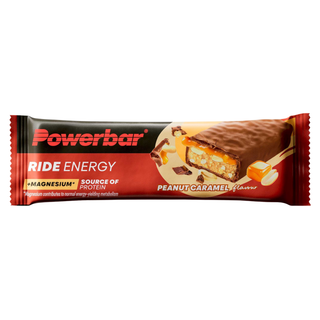 PowerBar Ride Peanut Caramel Energy Protein Bar – Carbohydrate & Protein Sports Bar for Cycling & Endurance | 18 x 55g | Energy Protein Bar for Long-Distance Athletes