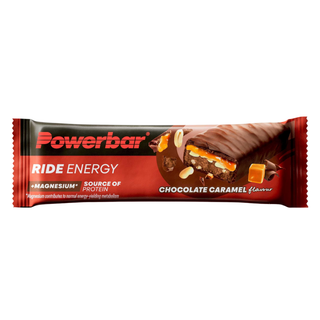 PowerBar Ride Chocolate Caramel Energy Protein Bar – Carbohydrate & Protein Sports Bar for Cycling & Endurance | 18 x 55g | Protein Chocolate Bar for Long-Distance Athletes