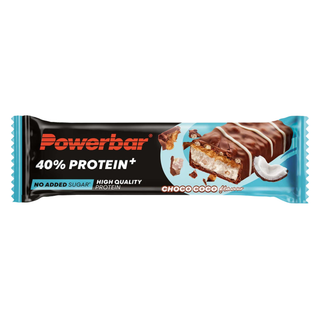 PowerBar PB 40% Protein +Crisp Choco Coco Bar – 40% High Protein Chocolate Coconut Crispy Sports Bar | 12 x 40g | Protein Bar for Gym, Muscle Recovery & Fitness