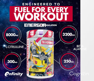 Core Nutritionals PRE WORKOUT TRANSFORMERS® ENERGON (Pre Workout) Sour Lemon Candy (Bumblebee)