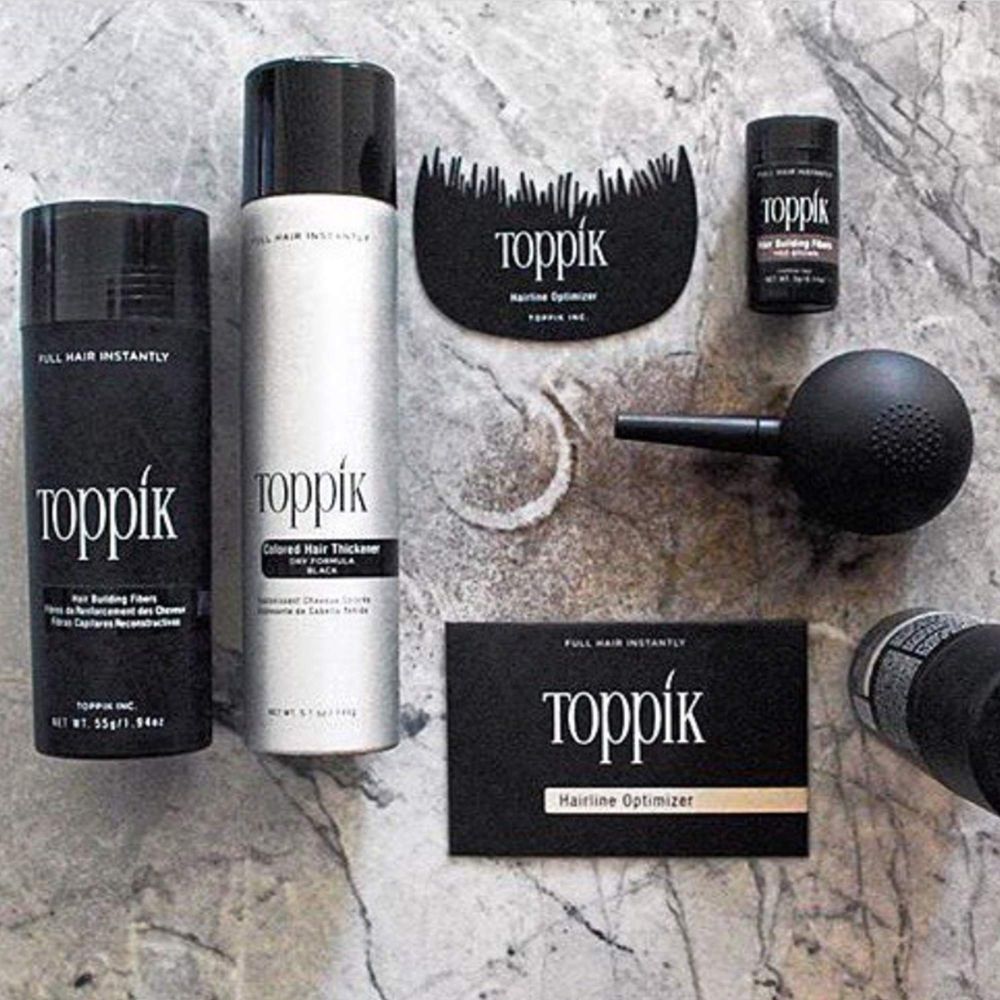 Toppik Hair Perfecting 3 pc Tool Kit (Hairline Optimizer, Fiber Application Pump, Fiber Hold Spray)