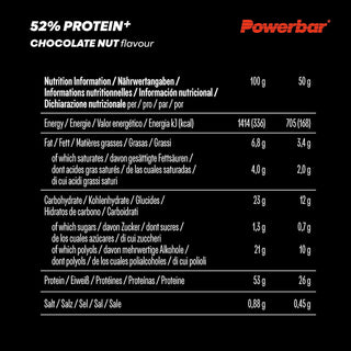 Powerbar ProteinPlus 52% Chocolate Nut 1(20x50g)