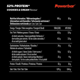 Powerbar ProteinPlus 52% Cookies&Cream 1(20x50g)
