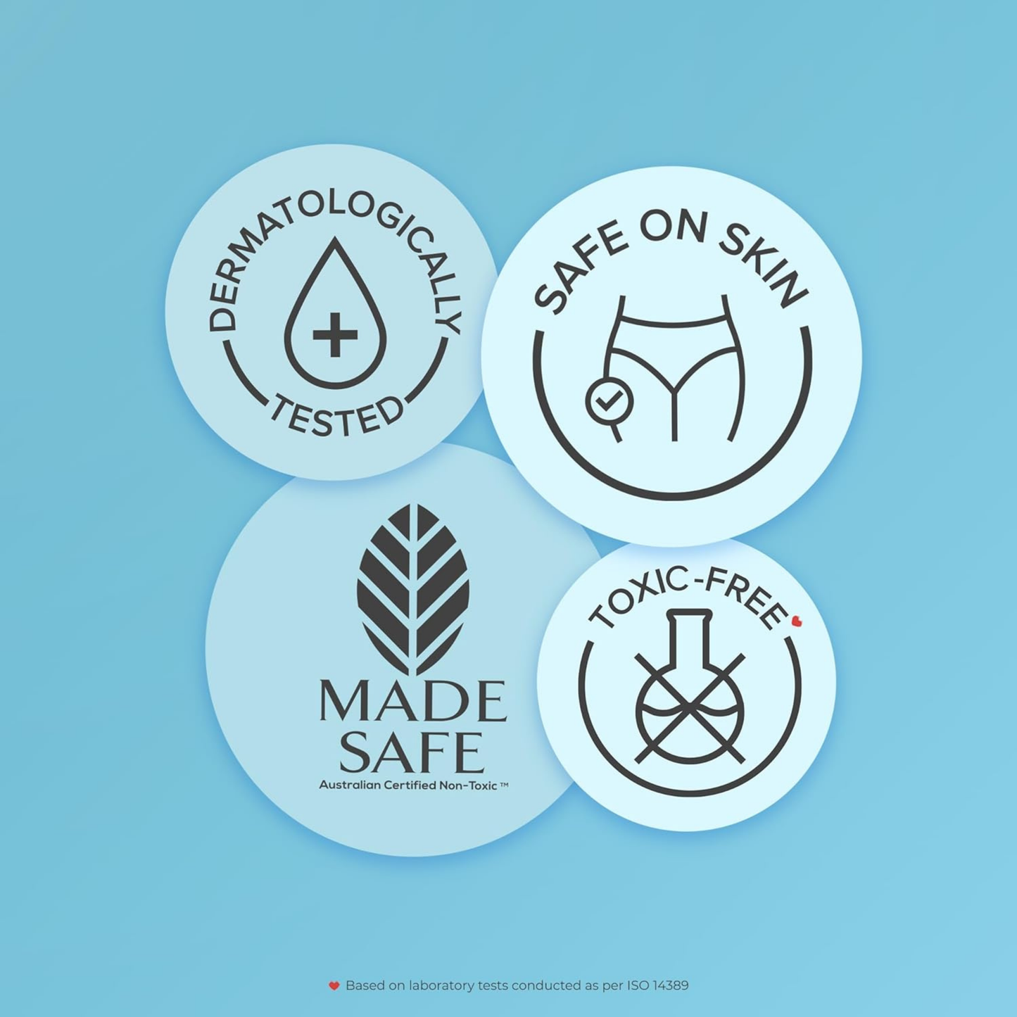 Nua Super-Thin Panty Liners for Daily Use, Rash-Free & Individually Wrapped - Pack of 40 liners