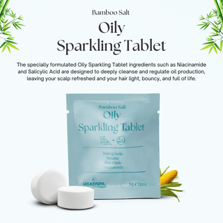 K-HeadSpa Bamboo Salt Sparkling Tablet for Oily Scalp K-HeadSpa