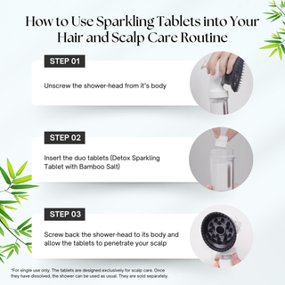 K-HeadSpa Bamboo Salt Sparkling Tablet for Oily Scalp K-HeadSpa