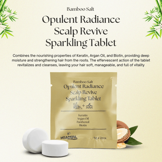 K-HeadSpa Bamboo Salt Sparkling Tablet for Opulent Radiance Scalp Revive K-HeadSpa