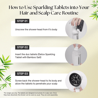 K-HeadSpa Bamboo Salt Sparkling Tablet for Opulent Radiance Scalp Revive K-HeadSpa