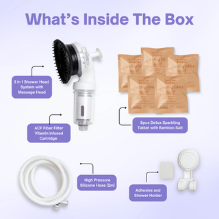 K-HeadSpa Korean Shower Head Therapy Kit – Lavender Essence K-HeadSpa