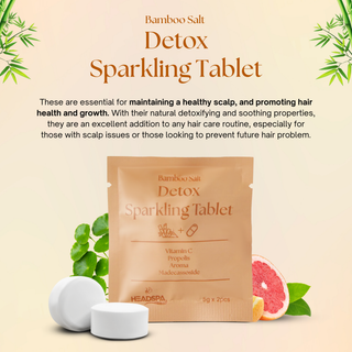 K-HeadSpa Bamboo Salt Sparkling Tablet for Detox Scalp K-HeadSpa