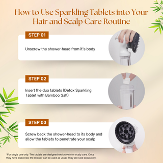 K-HeadSpa Bamboo Salt Sparkling Tablet for Detox Scalp K-HeadSpa