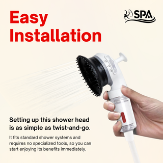 K-HeadSpa Korean Shower Head Therapy Kit – Rose Essence K-HeadSpa