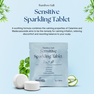 K-HeadSpa Bamboo Salt Sparkling Tablet for Sensitive Scalp K-HeadSpa