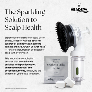 K-HeadSpa Bamboo Salt Sparkling Tablet for Flaky Scalp K-HeadSpa
