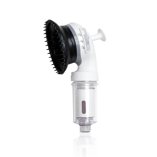 K-HeadSpa Water Filtration Shower System with Massage Head, Activated Carbon Filter, Vitamin Gel & Holder – Lavender K-HeadSpa