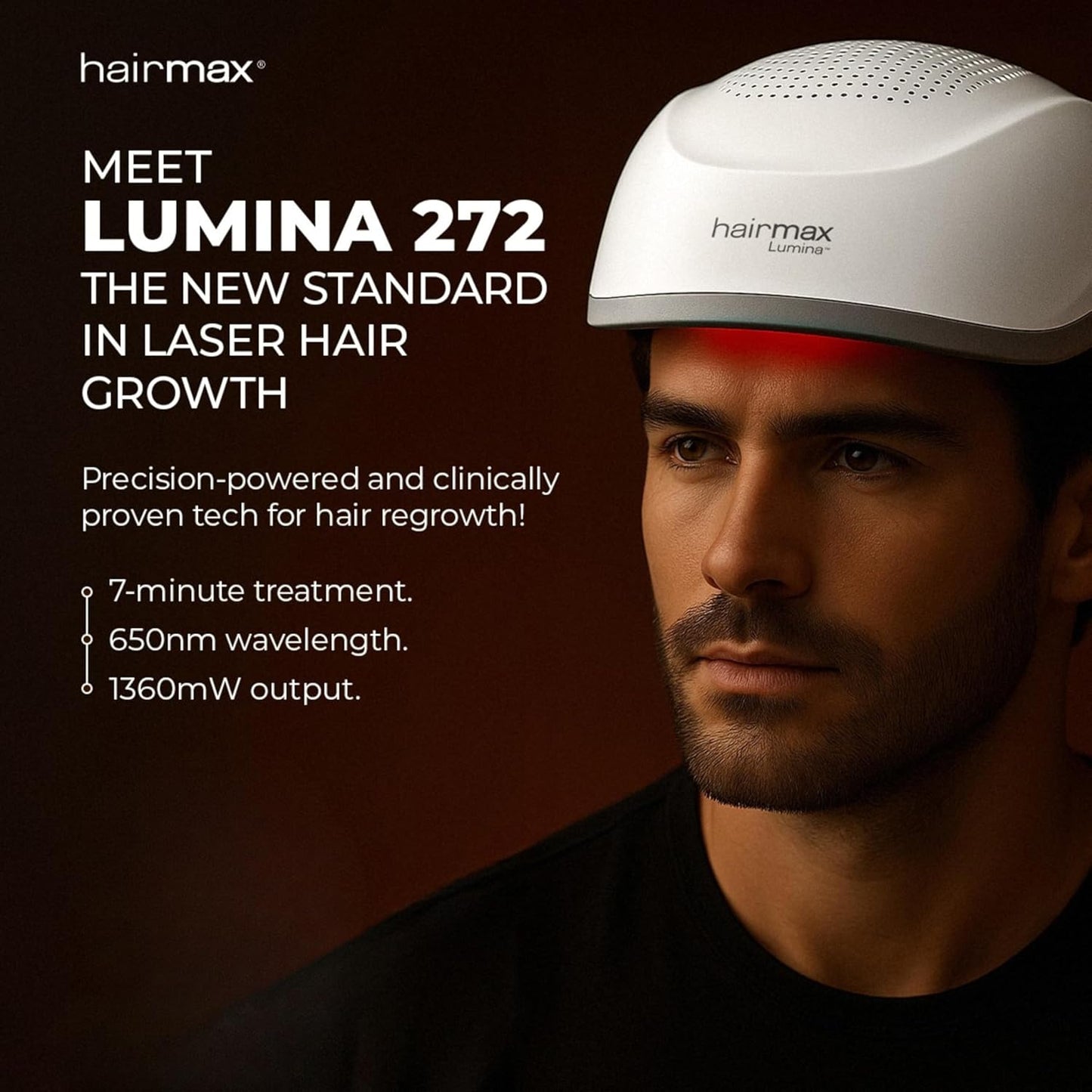 HairMax Lumina 272 Laser Cap – FDA-Cleared Full-Scalp LLLT Device for Hair Loss and Regrowth (Hair Care & Hair Regrowth)