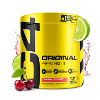 C4 Original Pre Workout Powder with Zero Sugar, Beta-Alanine, Vitamin C, for Energy, Focus & Performance, Cherry Limeade Flavor – 30 Servings