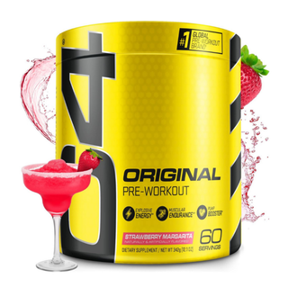 C4 Original Pre Workout Powder with Zero Sugar, Beta-Alanine, Vitamin C, for Energy, Focus & Performance, Strawberry Margarita Flavor – 60 Servings