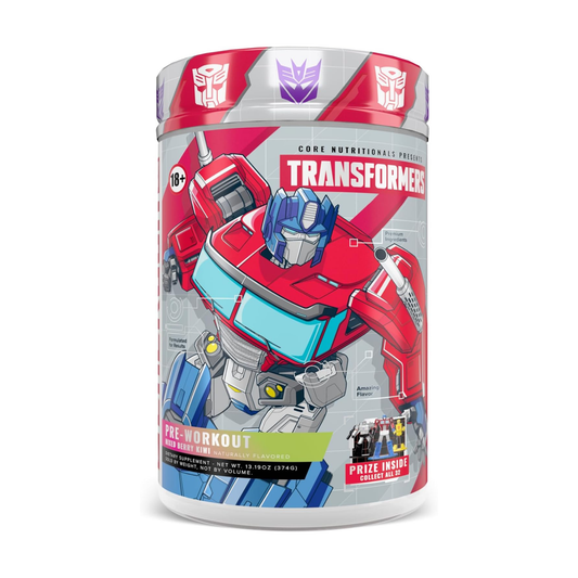 Core Nutritionals PRE WORKOUT TRANSFORMERS® ENERGON (Pre Workout) Mixed Berry Kiwi (Optimus Prime)