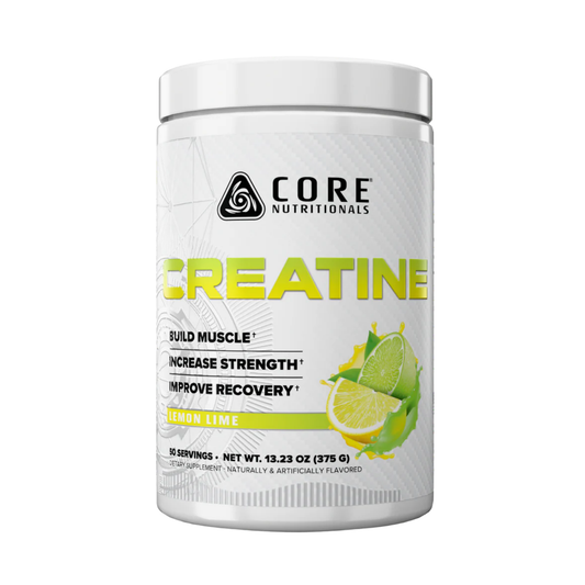 Core Nutritionals Creatine Monohydrate, Premium Creatine for Fitness & Muscle Recovery - Lemon Lime Flavor