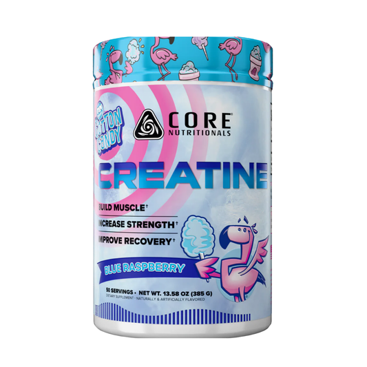 Core Nutritionals Creatine Monohydrate, Premium Creatine for Fitness & Muscle Recovery - Blue Raspberry Flavor