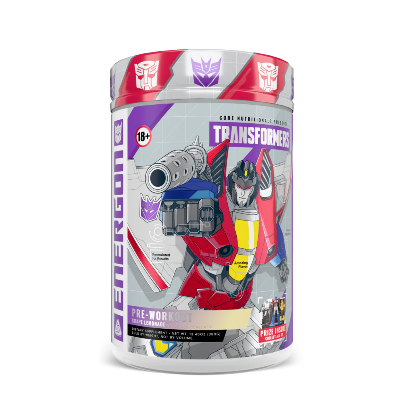 Core Nutritionals Transformers® Starscream Energon Pre-Workout Energy & Pump Booster