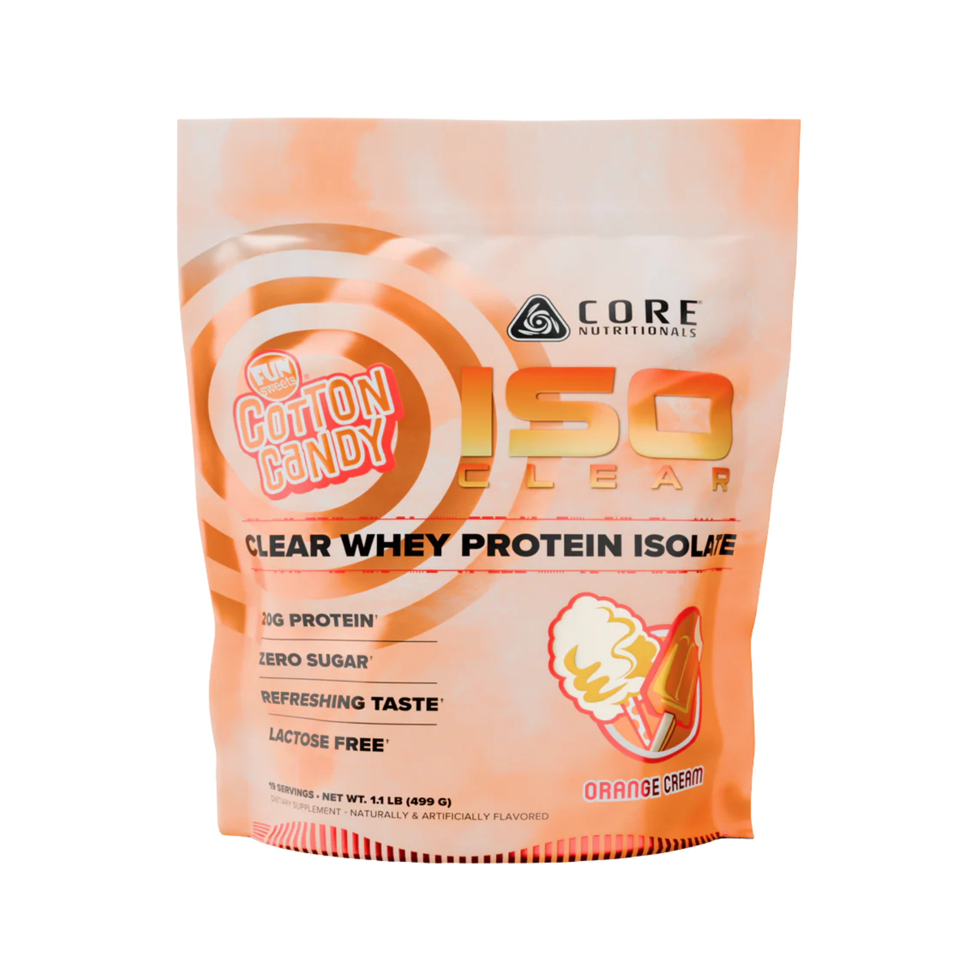 Clear whey protein isolate - orange creme 