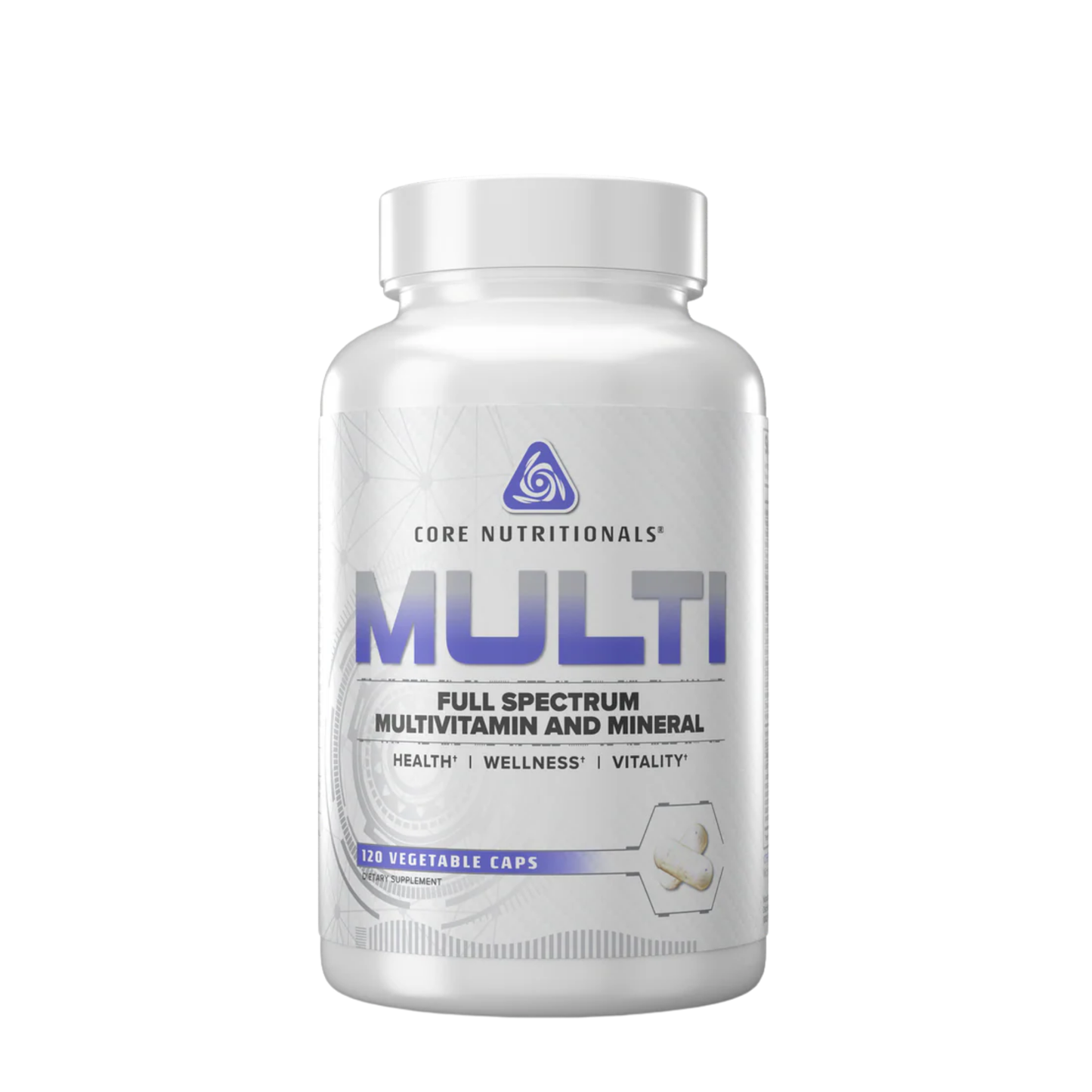 Core Nutritionals MULTI Full-Spectrum Multivitamin & Mineral, Enhanced Absorption - 12 Veggie Caps