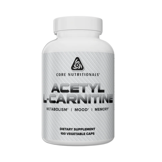 Core Nutritionals Liquid L-Carnitine Fat Metabolism & Energy Support, Stimulant-Free, Sugar-Free Formula - 100 Veg Capsule