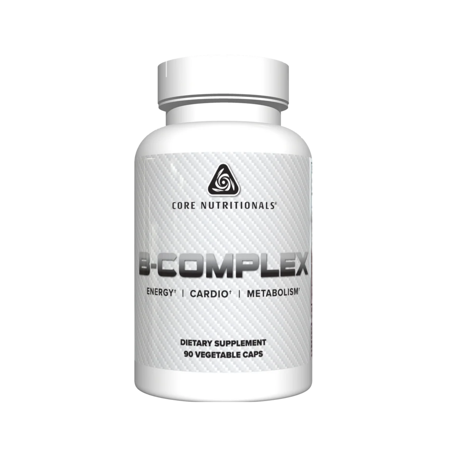 Core Nutritionals B-Complex Energy & Mood Support, 8 B-Vitamins + Choline & Inositol - 90 Veg Tablets