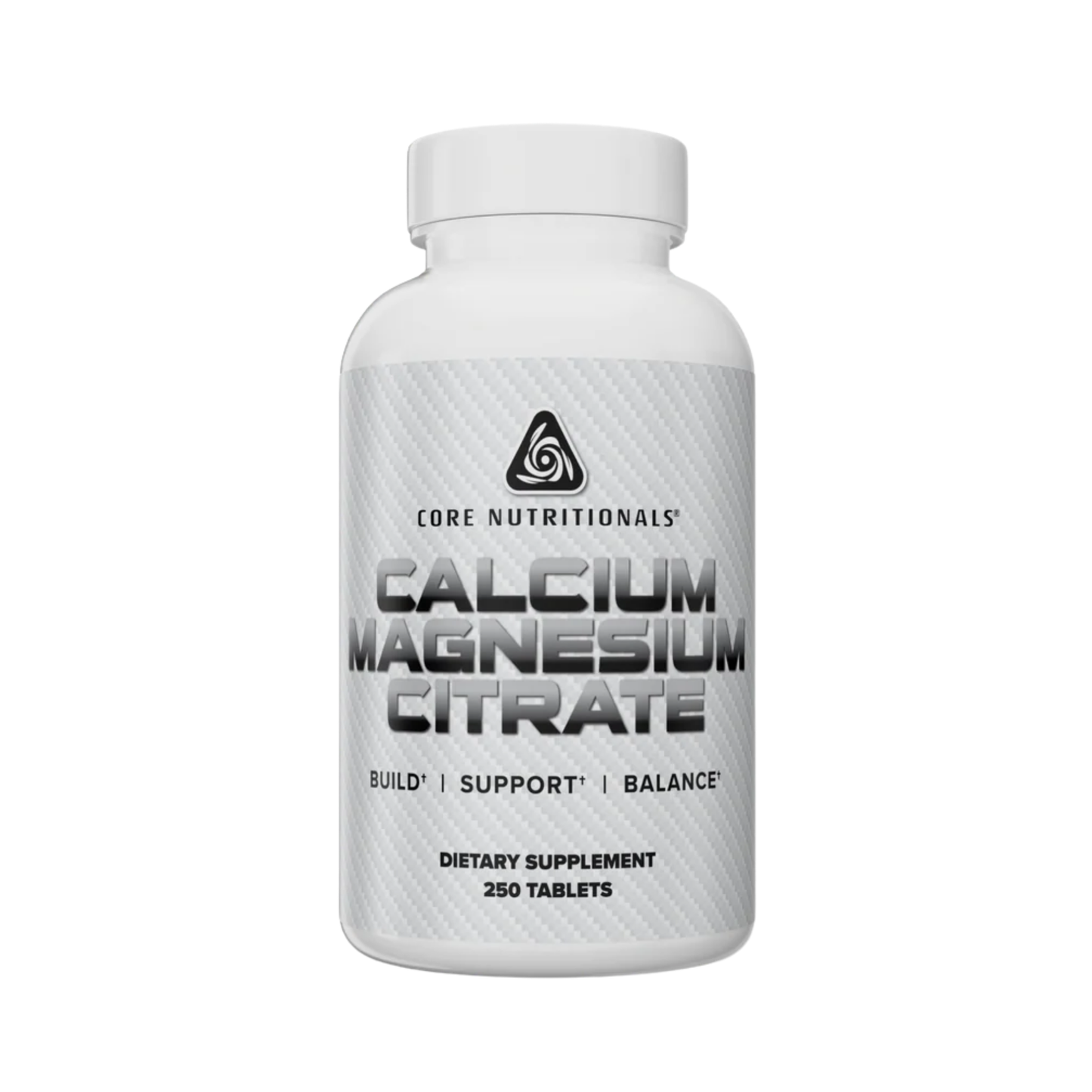 Core Nutritionals Calcium + Magnesium – Bone, Muscle & Nerve Support - 250 Tablets