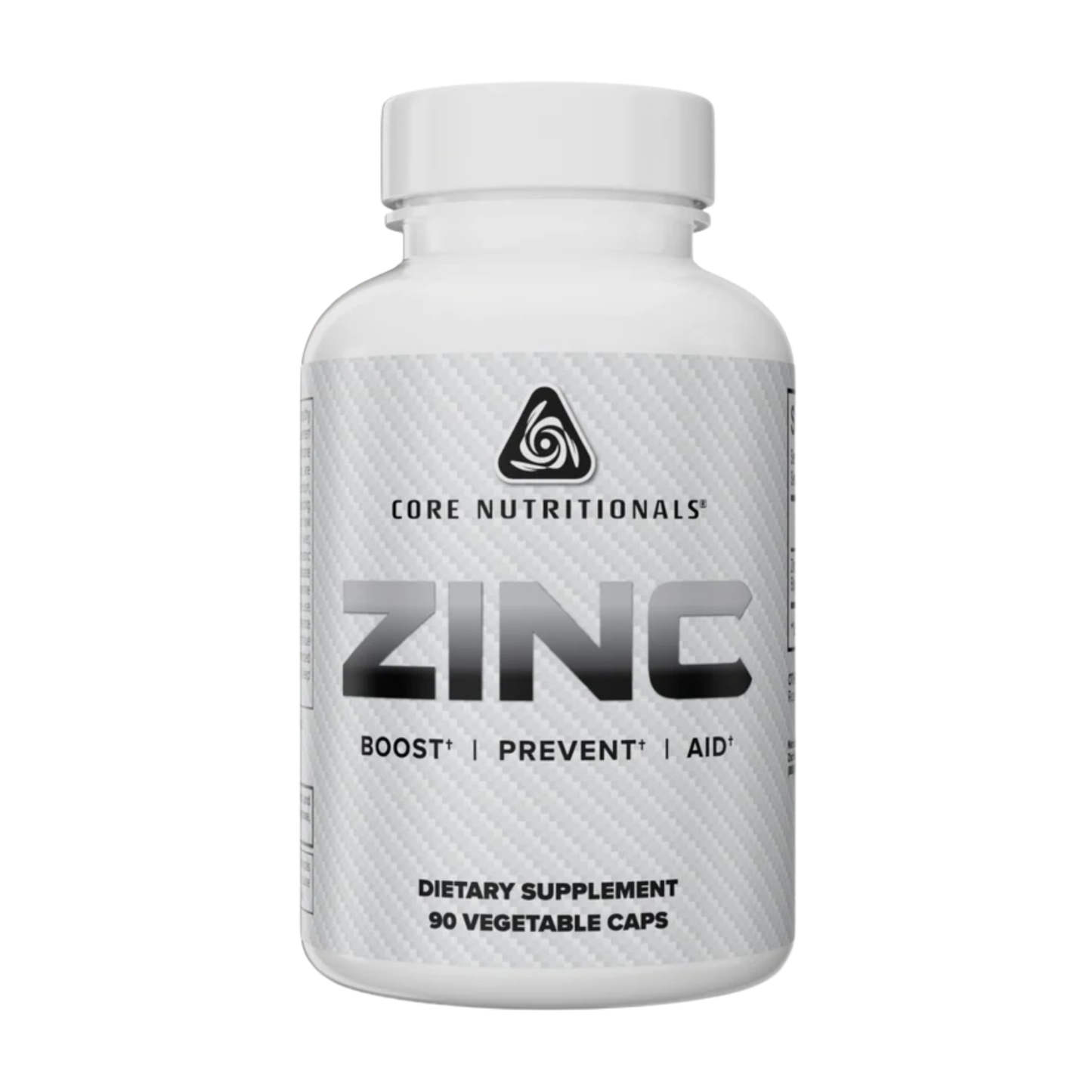 Core Nutritionals Zinc, Highly Absorbable Zinc for Immunity & Metabolism - 90 Veg Capsules