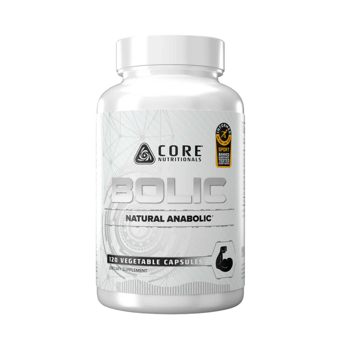 Core Nutritionals BOLIC V2, Natural Anabolic & Recovery Enhancer - 120 Veg Capsule