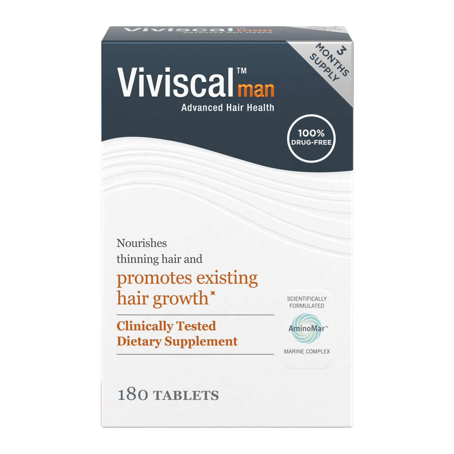 Viviscal Man Hair Health Dietary Supplement For Men 180 Tabs (3 Month Supply)