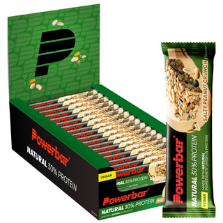 PowerBar Natural Protein Salty Peanut Crunch Bar – High Protein Sports Bar with Natural Ingredients | 18 x 40g | Protein Bar for Muscle Recovery, Gym & Endurance