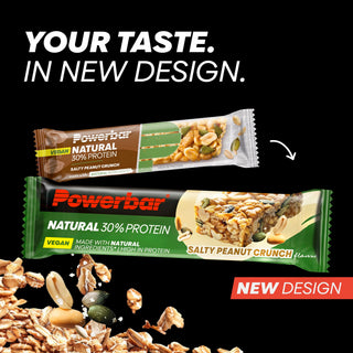 PowerBar Natural Protein Salty Peanut Crunch Bar – High Protein Sports Bar with Natural Ingredients | 18 x 40g | Protein Bar for Muscle Recovery, Gym & Endurance