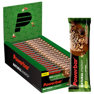 PowerBar Natural Energy Cereal Cacao Crunch Vegan Energy Bar – Complex Carbs with Oats & Magnesium | 18 x 40g | Vegan Protein Bar, Natural Sports Snack for Endurance