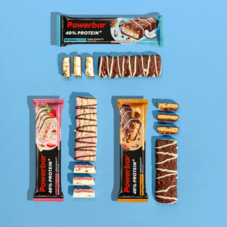 PowerBar PB 40% Protein +Crisp Strawberry White Chocolate Bar – 40% High Protein Crispy Sports Bar | 12 x 40g | Protein Bar for Gym, Lean Muscle & Fitness