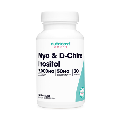 Nutricost Myo + D Chiro Inositol Capsules for Women - 120 Capsule